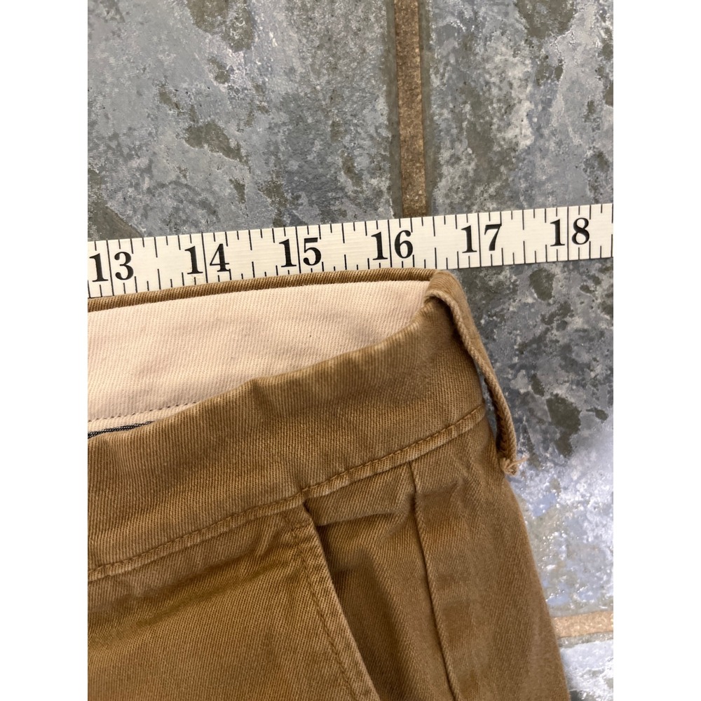 J.Crew Stretch Slim Fit Chino Pants Mens 32x34 Khaki Camel Cotton Blend‎ Casual - Picture 5 of 10